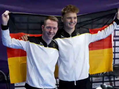 Fabian Vogel (l) hat &uuml;ber einen Quotenplatz doch noch die Olympiaschen Spiele erreicht.