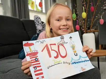 Die achtj&auml;hrige Hanni Albers aus Schortens hat das WZ-Titelfoto gemalt.