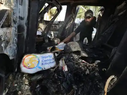 Bei dem israelischen Luftangriff im Gazastreifen sind laut World Central Kitchen sieben Mitarbeiter get&ouml;tet worden.