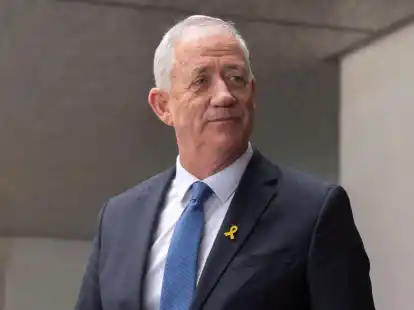 W&uuml;rde von einer Neuwahl profitieren: Benny Gantz, Mitglied des israelischen Kriegskabinetts.