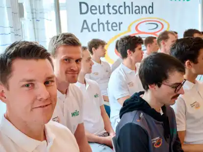 Die Crew des Deutschland-Achters wurde in Dortmund vorgestellt.