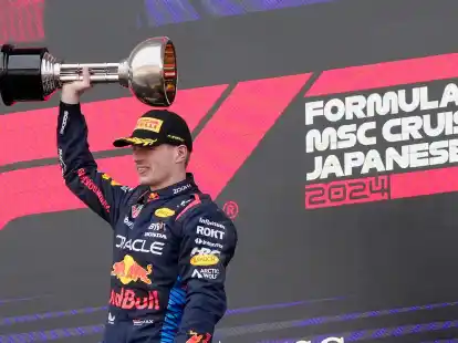 Red-Bull-Pilot Max Verstappen hat auch den Gro&szlig;en Preis von Japan gewonnen.