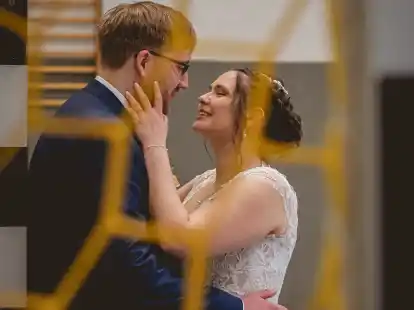 Ein perfektes Paar – sowohl beim Handball als auch privat: Romina und Lukas Oltmanns vom TV Neerstedt