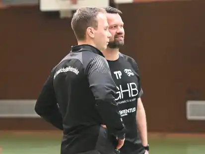 Gehen in ihre letzte Partie als SG-Trainer: Elias Wührmann (links) und Tobias Plagemann.