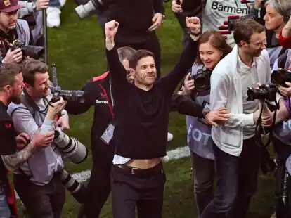 Der Leverkusener Meistermacher: Trainer Xabi Alonso.