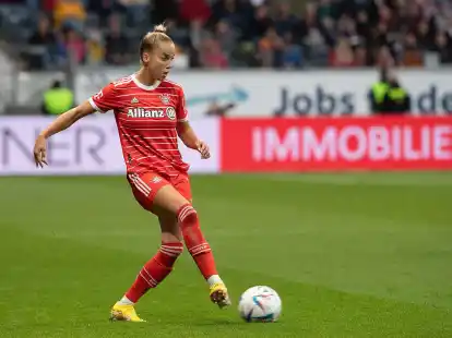 Brachte die Bayern mit ihrem Tor zum 1:1 zur&uuml;ck ins Spiel: Giulia Gwinn.