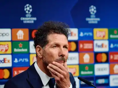 Geht mit Zuversicht in das Spiel beim BVB: Atl&eacute;tico-Trainer Diego Simeone.