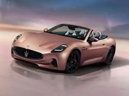 Elektrifizierter Dreizack: Maserati präsentiert mit dem GranCabrio Folgore das erste luxuriöse E-Cabriolet.