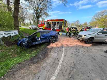 Bei einem Unfall am Montagmorgen in Molbergen ist ein Sachschaden von 17.000 Euro entstanden.