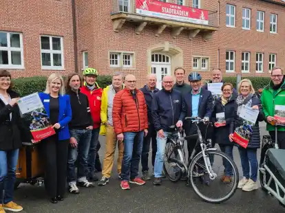 Die Verantwortlichen und Kooperationspartner freuen sich aufs Stadtradeln 2024.