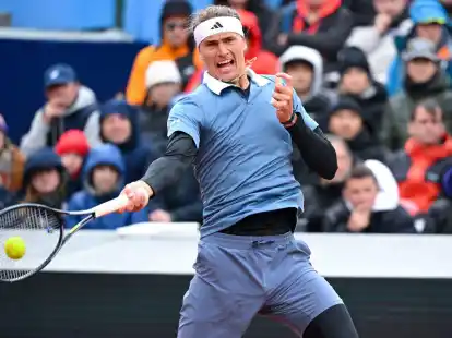 Tennis-Olympiasieger Alexander Zverev macht in M&uuml;nchen einen selbstbewussten Eindruck.