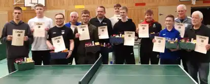 Die Sieger der Tischtennis-Kreisranglistenturniere in Cloppenburg