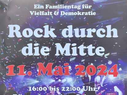 Das Plakat für die geplante Veranstaltung am 11. Mai in Schortens.