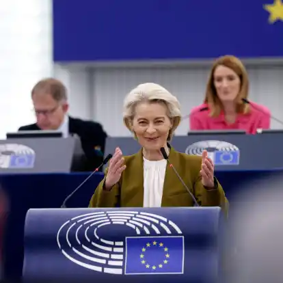 «Die Ukraine trägt für uns alle eine schwere Last auf ihren Schultern»: EU-Kommissionspräsidentin Ursula von der Leyen.