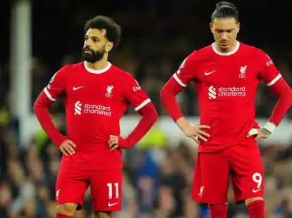Liverpool kassierte im Derby beim FC Everton eine herbe Niederlage.
