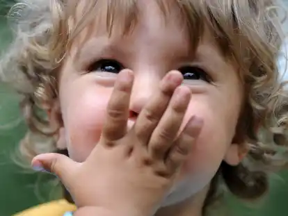 Die Babyzeichensprache besteht aus insgesamt rund 150 Gebärden, die Kinder ab sechs Monaten lernen können.
