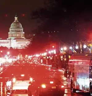 Das Kapitol in Washington. Das US-Repräsentantenhaus hat das für die Ukraine lebenswichtige 61-Milliarden-Dollar-Hilfspaket beschlossen. (Symbolbild)