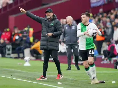 Liverpools Trainer J&uuml;rgen Klopp und sein Team haben erneut Punkte liegen lassen.