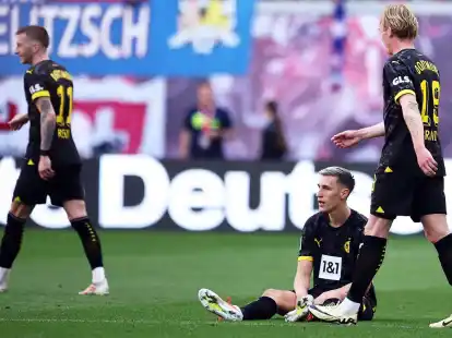 In Leipzig machte das Team von Borussia Dortmund keine gute Figur.