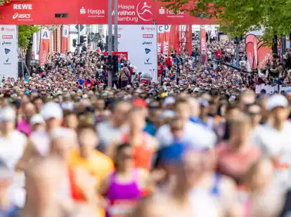 Bei der 38. Auflage des Hamburg-Marathons war auch ein gro&szlig;es Elite-Feld am Start.