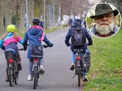 Der Mann mit Hut sorgt sich um Kinder: Arwid Romey hat seine Aktion „Schlaue Köpfe tragen Helm“ in vier Bundesländern verbreitet.