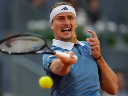 Alexander Zverev steht in Madrid im Achtelfinale.