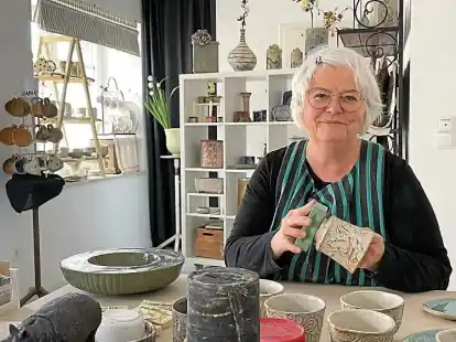 Merle M&auml;nz er&ouml;ffnet ein Werkstattl&auml;dchen an der Kirchstra&szlig;e 27 in Neustadtg&ouml;dens.