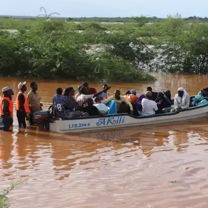 Ein überflutetes Gebiet in Kenia. Für die kommenden Tage sind weitere schwere Regenfälle angekündigt.