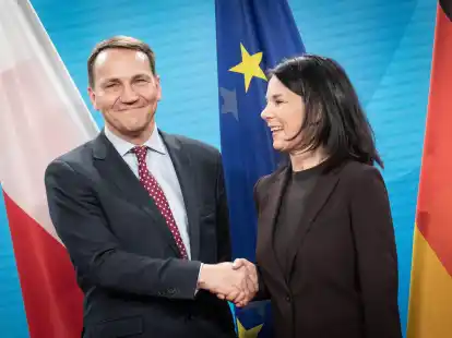 Die Außenminister von Deutschland und Polen, Annalena Baerbock und Radosław Sikorski, wollen den 20. Jahrestag des EU-Beitritts von Polen mit einem feierlichen Treffen würdigen.