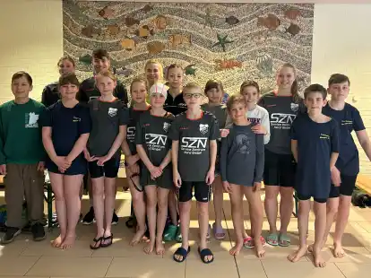 Rundum zufrieden mit ihrer Leistungen beim Palaismeeting der Schwimmer in Rastede konnte die Mannschaft des TuS Büppel sein.