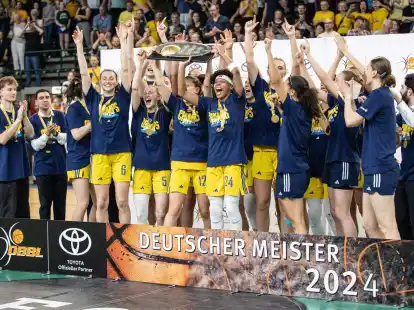 Die Alba-Frauen konnten erstmals die deutsche Meisterschaft gewinnen.