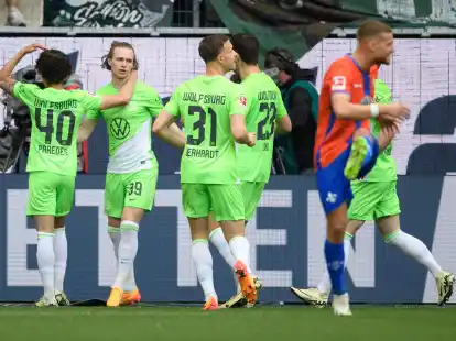 Wolfsburg holte sich im Heimspiel gegen Darmstadt die drei Punkte.