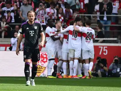 Harry Kane und die Bayern fahren mit einer Niederlage aus Stuttgart nach Hause.