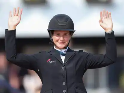 Die Springreiterin Katrin Eckermann blieb beim Nationenpreis in Mannheim fehlerfrei.