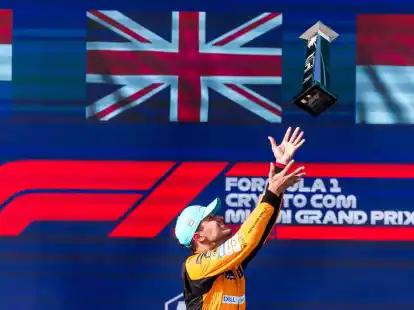 McLaren-Pilot Lando Norris hat den Großen Preis von Miami geonnen.