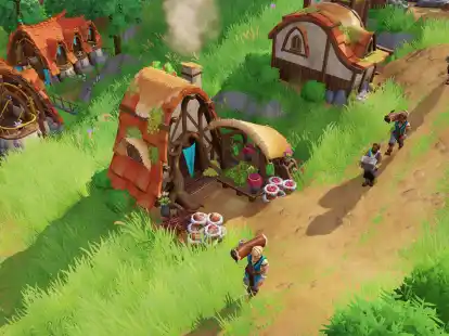 Ob mit Tuch oder Nahrungsmitteln: In &laquo;Pioneers of Pagonia&raquo; wird friedlicher Handel betrieben und kein Krieg gef&uuml;hrt.