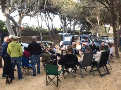 Offizieller Anreisetag am 2. Mai im spanischen Tarifa: Am Abend stand ein erstes Briefing auf dem Programm.
