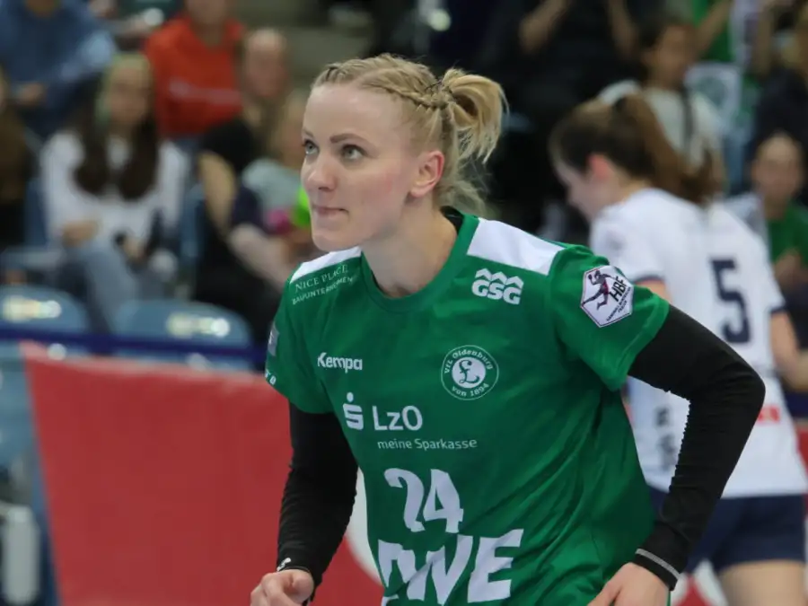 VfL Oldenburg im Saisonendspurt Luisa Knippert freut sich über