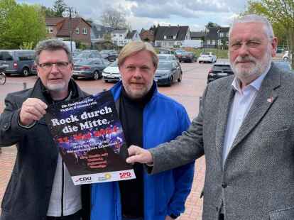 Haben das Demokratiefest am 11. Mai in Schortens aus Sicherheitsgründen abgesagt: die Veranstalter (von links) Detlef Kasig, Axel Homfeldt und Wolfgang Ottens.
