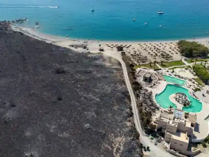 Gutscheine f&uuml;r einen einw&ouml;chigen Urlaub gehen nur an Touristen, die w&auml;hrend der Waldbr&auml;nde im Sommer 2023 aus Hotels evakuiert wurden.