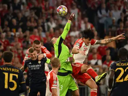 Andrej Lunin soll auch im R&uuml;ckspiel gegen die Bayern im Real-Tor stehen.