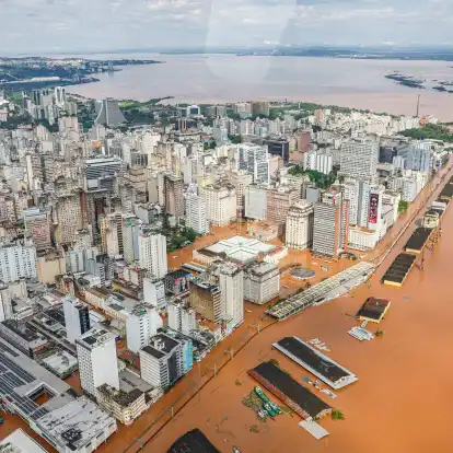 Der Süden von Brasilien ist von schweren Überschwemmungen betroffen.