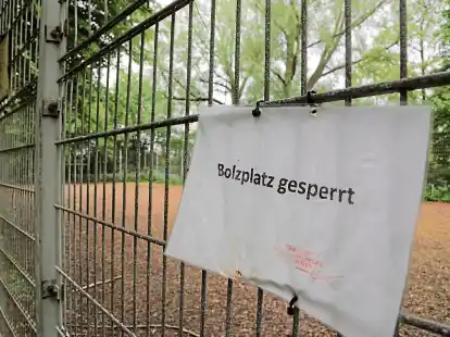 Der Bolzp&szlig;latz in der Klinkerstra&szlig;e ist gesperrt.