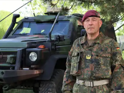 Generalmajor Dirk Faust: Seine Division steuert die Übung mit insgesamt etwa 4500 Teilnehmern in Ungarn und Rumänien.