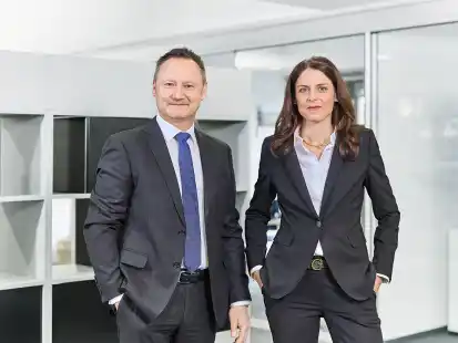 Sehen die landeseigene NBank auf Wachstumskurs: Vorstandsvorsitzender Michael Kiesewetter und Vorständin Sonja Schwarz