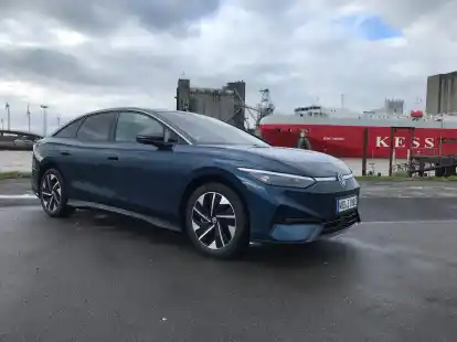 Abitur bestanden: Der ID.7 ist der Gewinner eines gro&szlig;en ADAC-Tests.