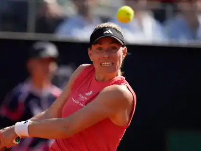Angelique Kerber musste sich Iga Swiatek in Rom geschlagen geben.