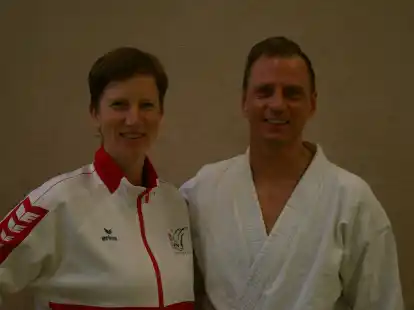 Sind für den Karate-Verband nun auch im Scouting aktiv: Malin Sarstedt und Jörg Auffarth vom JV Bockhorn