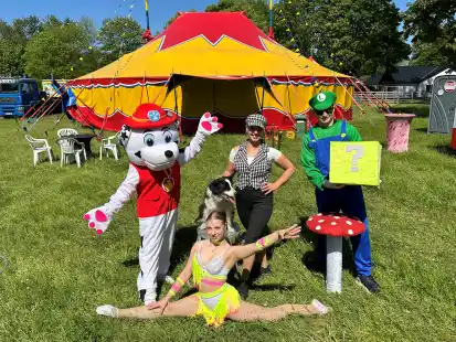 Familie Lutzny ist mit dem Circus Montana zu Gast in der Papenkuhle in Blexen.
