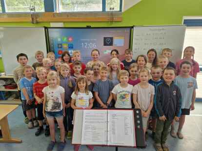 Proben seit März für den großen Tag: Die Schüler der Katholischen Grundschule werden mit hunderten weiteren Kindern aus dem Gemeindegebiet gemeinsam singen.